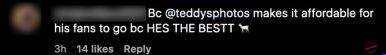 ED Sheeran Fan Comment